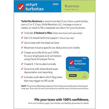 Load image into Gallery viewer, TurboTax Business 2024: Software, Federal Tax Return [PC Download]

