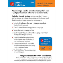 Load image into Gallery viewer, TurboTax Home &amp; Business 2024: Federal &amp; State Tax Software + E-file [PC/Mac Download]
