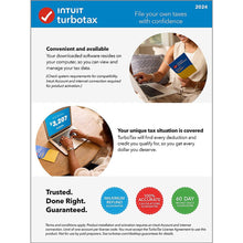 Load image into Gallery viewer, TurboTax Home &amp; Business 2024: Federal &amp; State Tax Software + E-file [PC/Mac Download]
