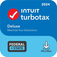 Load image into Gallery viewer, TurboTax Deluxe 2024: Federal &amp; State Tax Software + E-file [PC/Mac Download]
